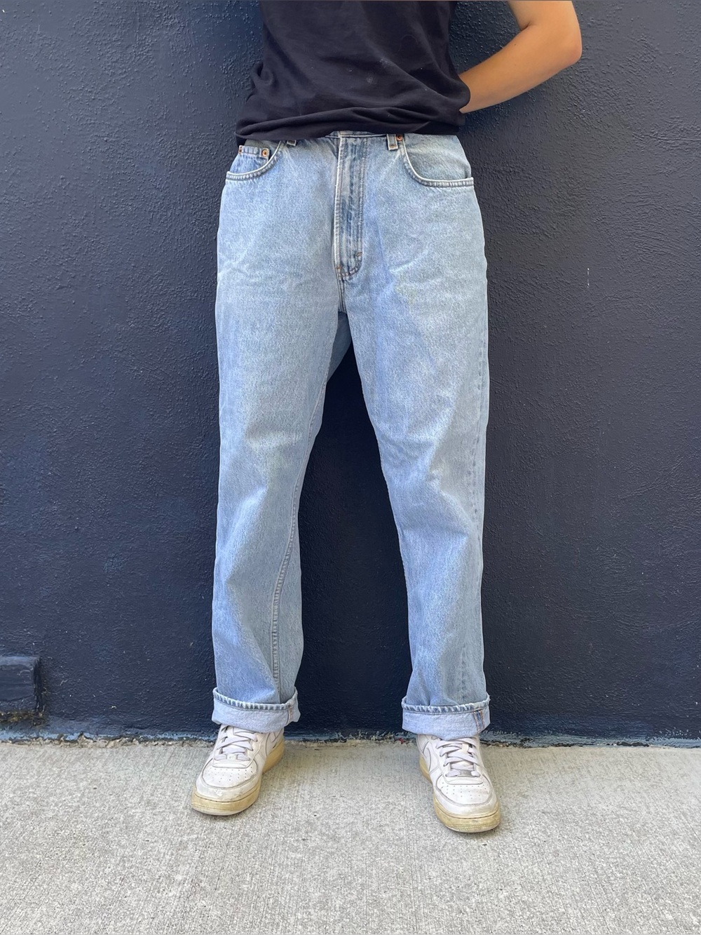 Vintage 90s Gap relaxed fit lightwash jeans size 34x30